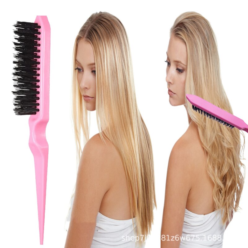 Hair Styling Brush Set Manufacturer - 3pcs Double Sided Tail & Edge Control Brush