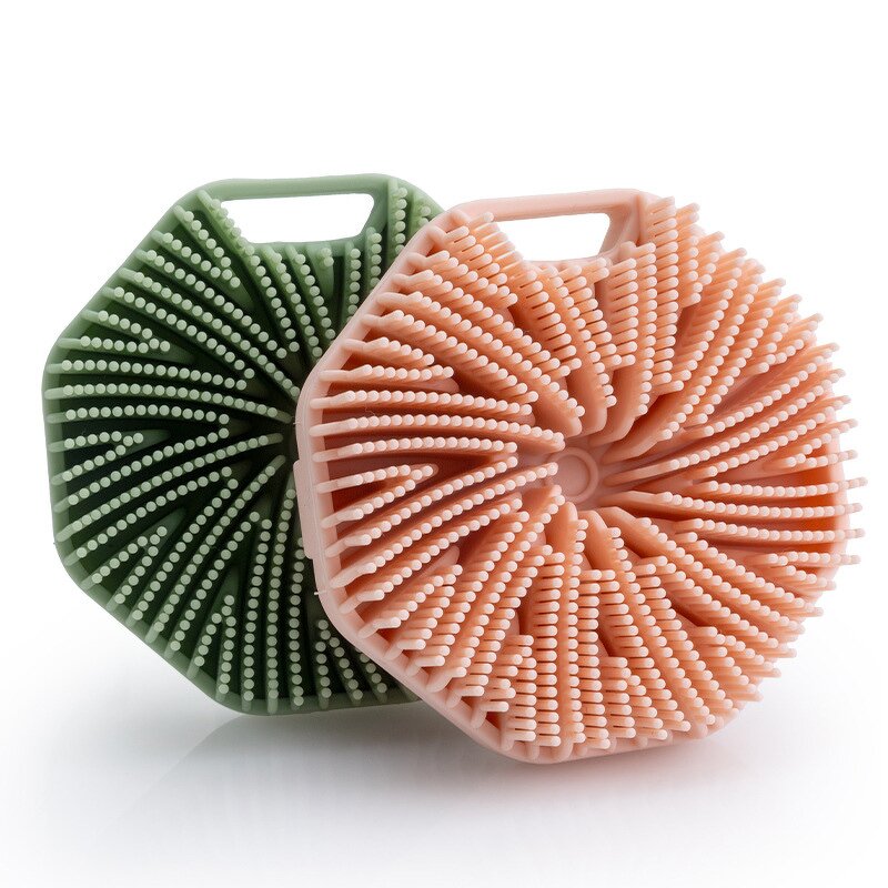 Baby Hair Brush Manufacturer - Small Custom Logo Soft Silicone Tactile Pet Shower