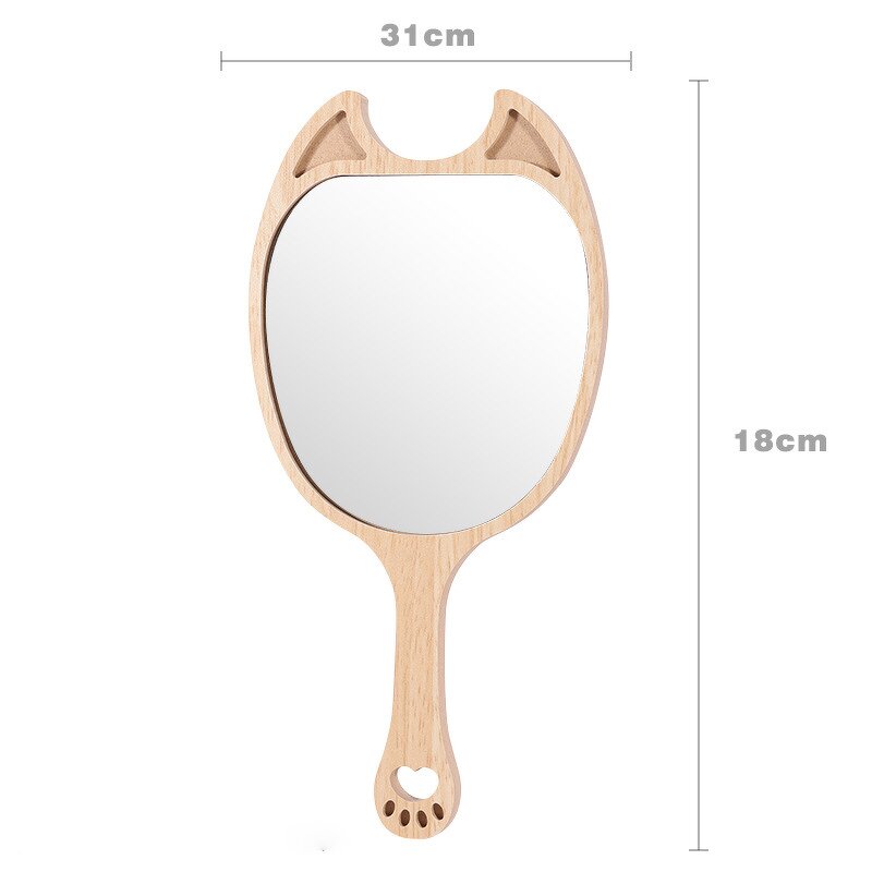 Makeup Mirror Manufacturer - Eco Friendly Wooden Private Label Hanging Handheld