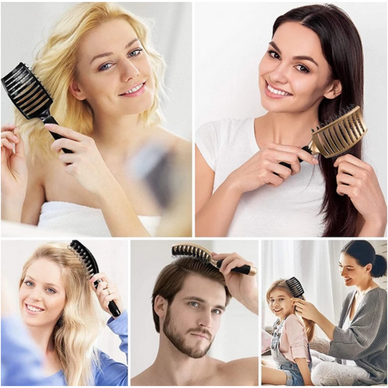 Hair Brush Manufacturer - Scalp Massage Bristle Nylon for Wet Curly Detangle Salon