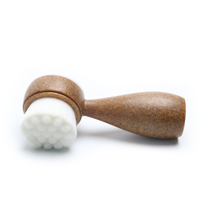 Face Cleanser Brush Manufacturer - Eco-Friendly Coconut Fiber Handle Nylon Silicone