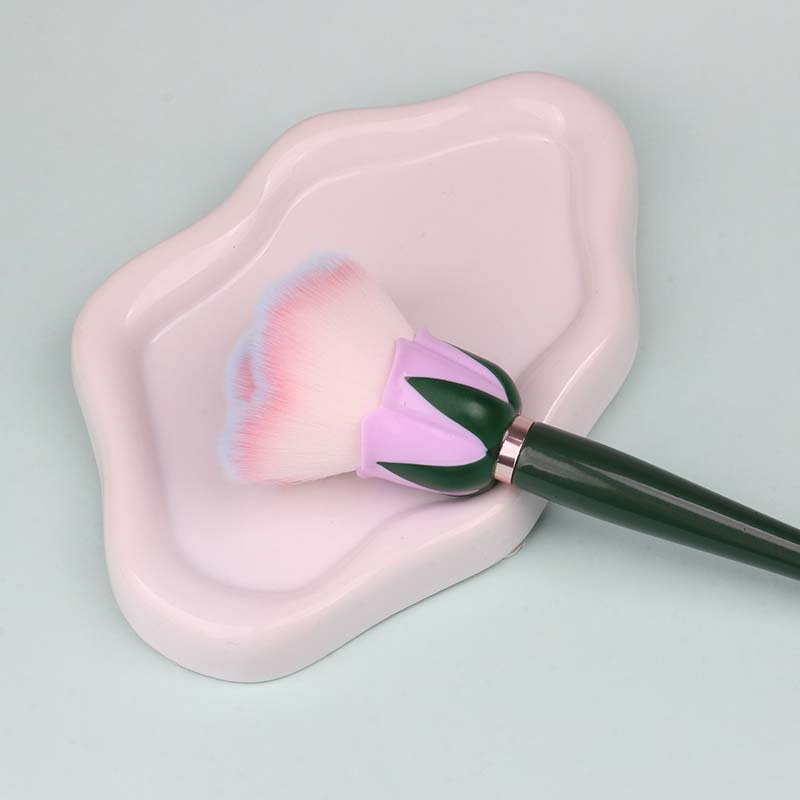 Nail Art Brush Manufacturer - Extra Large Single Wooden Handle Rose Flower Design