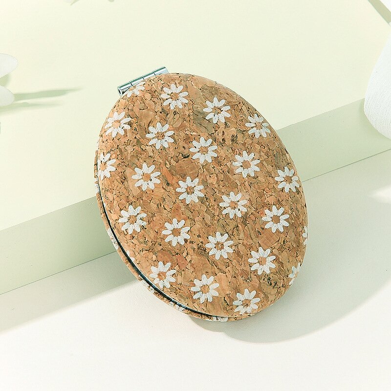 Handheld Makeup Mirror Manufacturer - Custom Printed Motims Double-Sided Cork Fabric