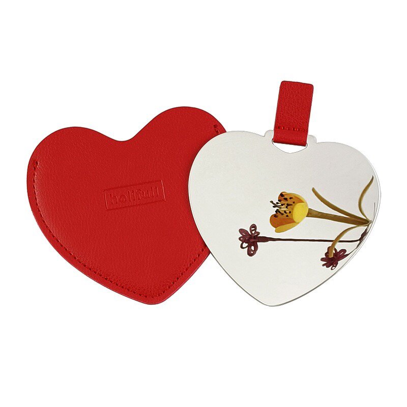 Pocket Mirror Manufacturer - Custom Logo Heart Shape Stainless Steel Cute Gift