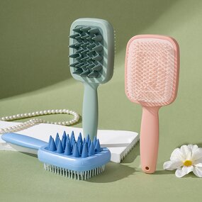 Shampoo Brush Manufacturer - Long Handle Double-sided Coarse Teeth Cleansing Comb
