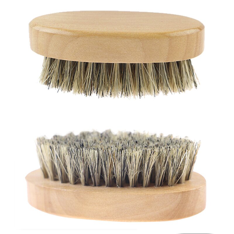 Beard Brush Manufacturer - 1Pcs Boar Bristle with Premium Wooden Care Tool Gift