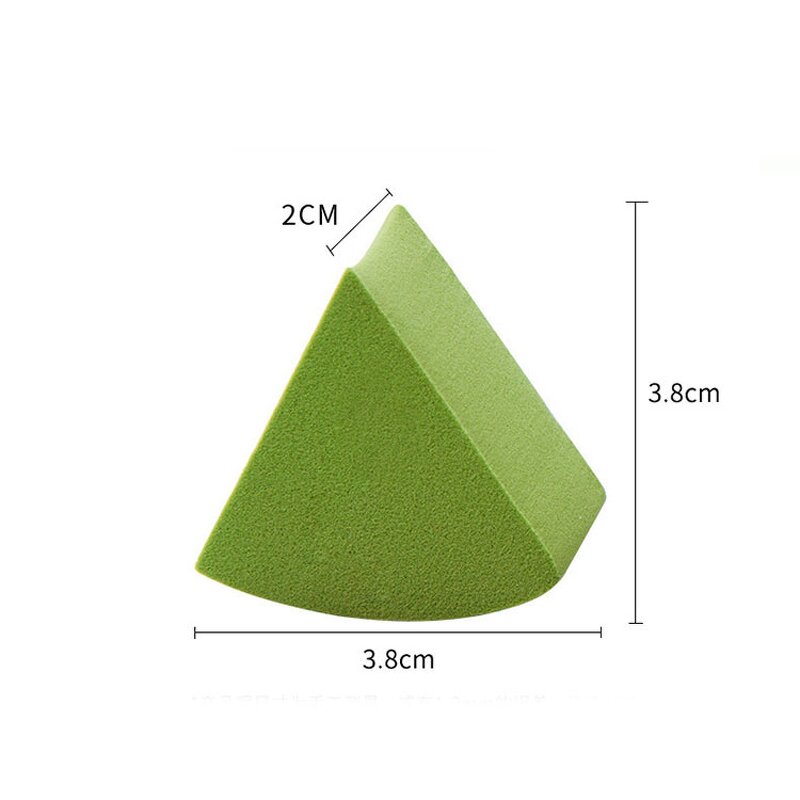 Powder Puff Manufacturer - Fan Shaped Wet Dry Use Facial Triangle Cosmetic