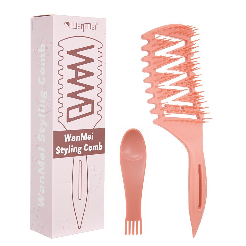 Hair Brush Manufacturer - Box Packing Long Handle Hollow Head Massage Multi Functional