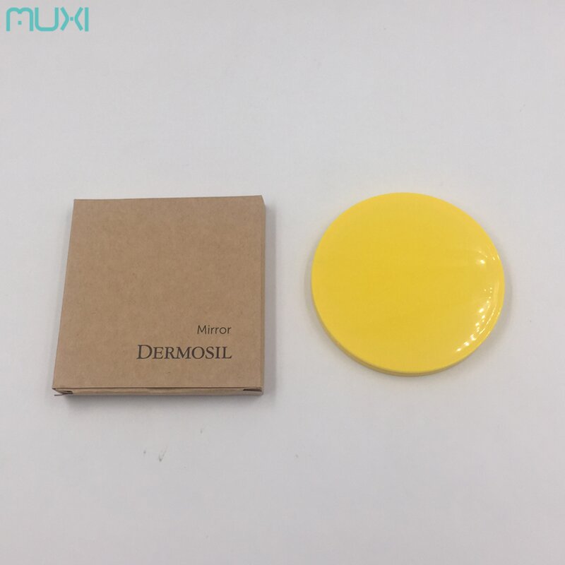 Pocket Cosmetic Mirror Manufacturer - Compact 7.5cm Diameter Yellow Round