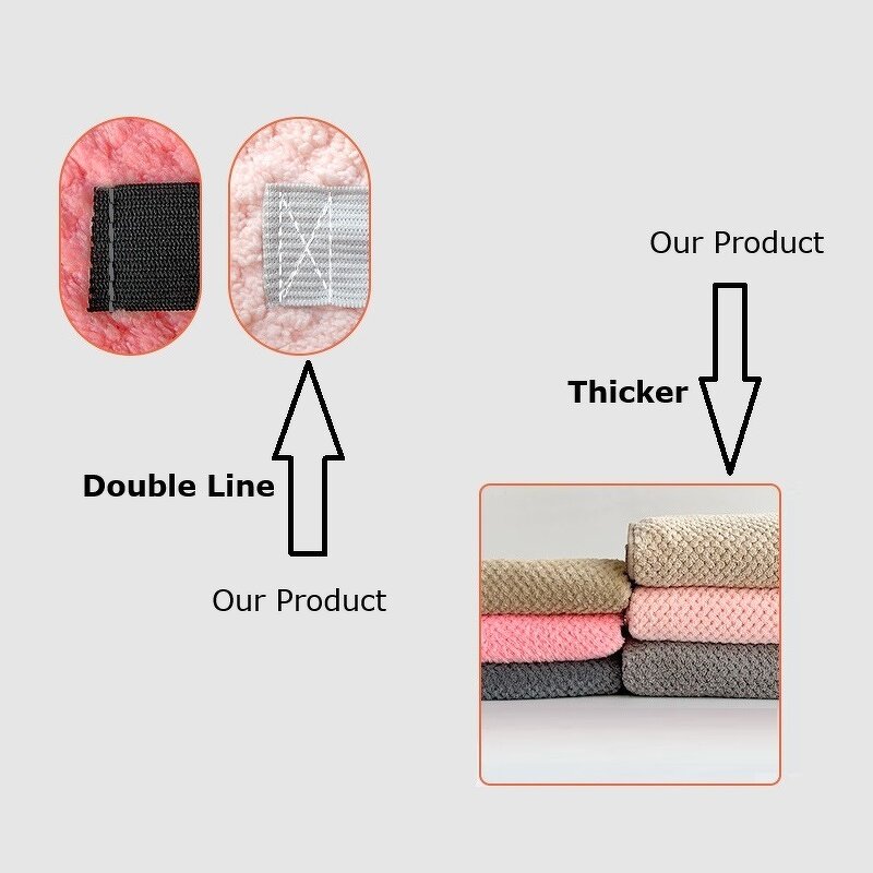 Hair Towel Wrap Manufacturer - Super Thicker 190g Coral Fleece Quick Drying Turban