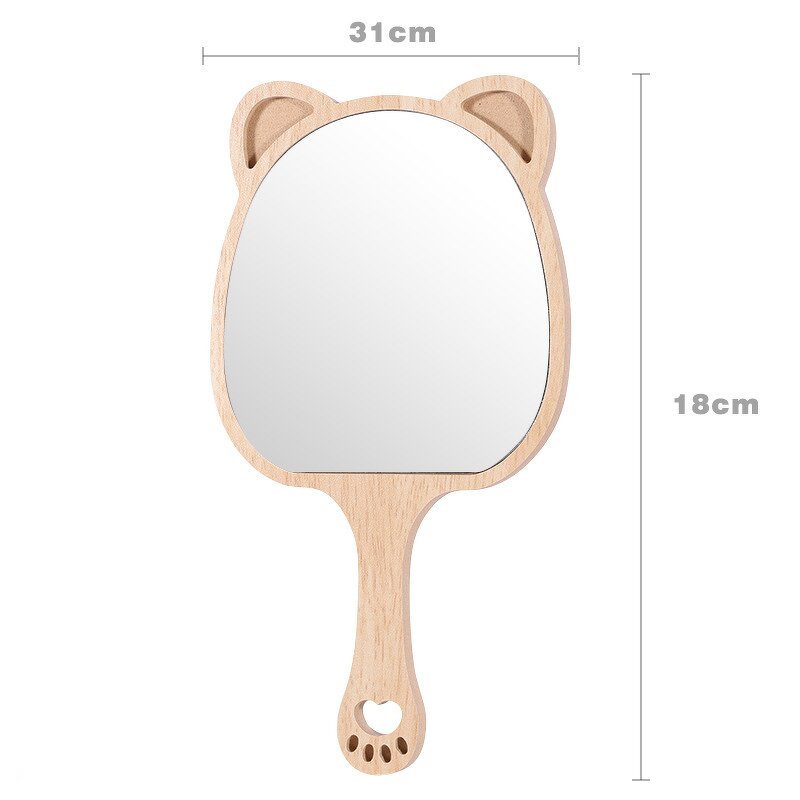 Makeup Mirror Manufacturer - Eco Friendly Wooden Private Label Hanging Handheld