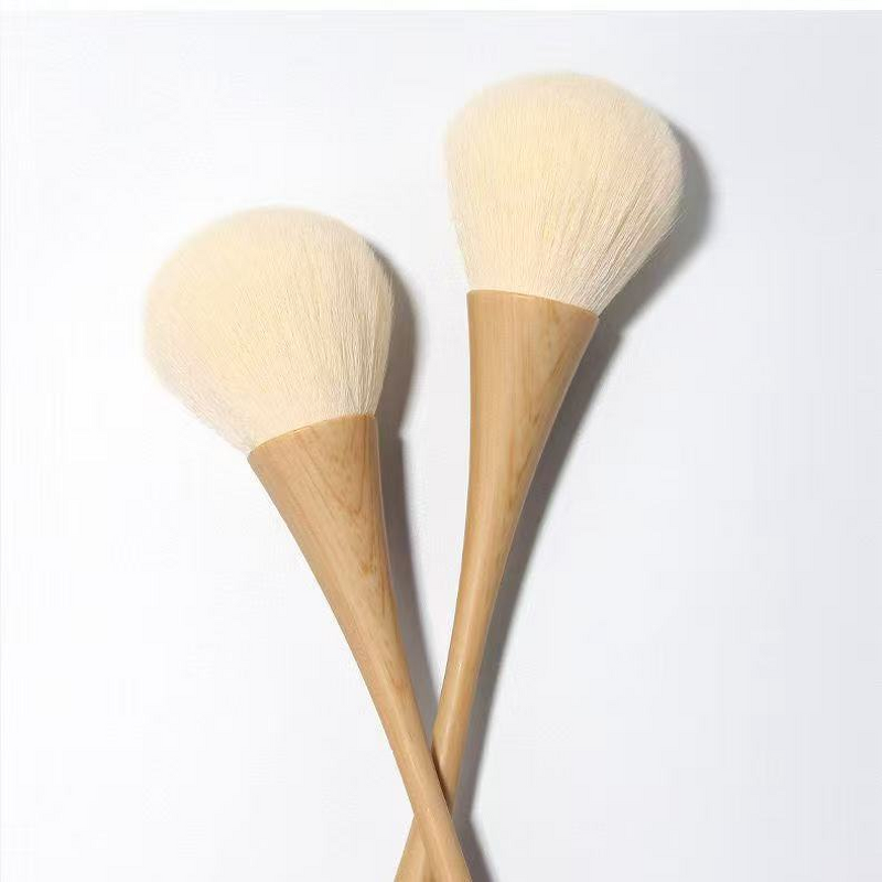 Nail Dust Brush Manufacturer - Japanese Style Flat Slim Waist Synthetic Hair Wood