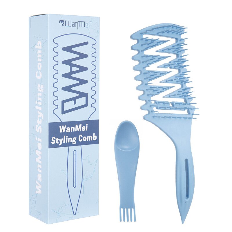 Hair Brush Manufacturer - Box Packing Long Handle Hollow Head Massage Multi Functional