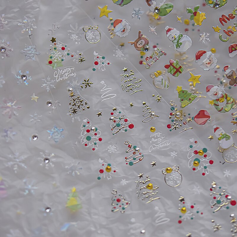 Nail Charms Manufacturer - Self Adhesive Wholesale Decoration Custom Design Christmas