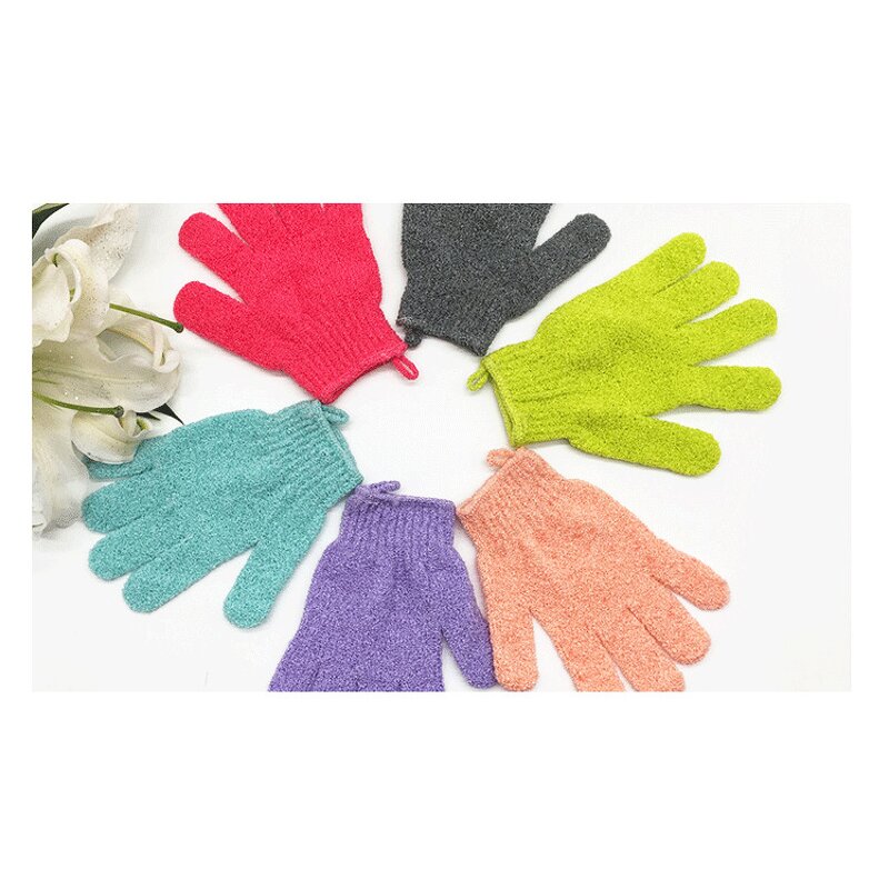 Exfoliating Bath Mitt Manufacturer - Custom Shower Gloves Hot Sale Nylon Body Gloves