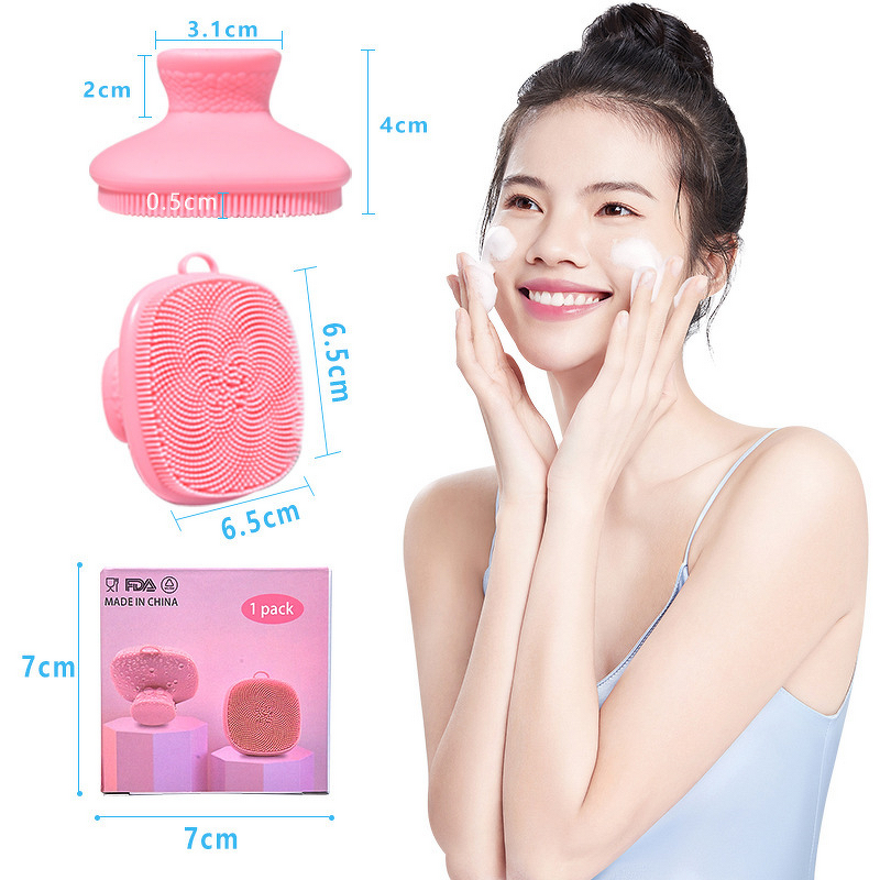 Body Brush Manufacturer - High Quality Simple Oval Silicone Scrubber Gentle Exfoliating