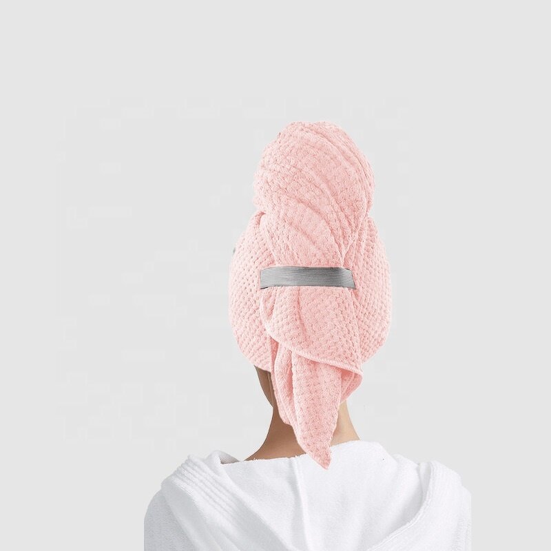 Hair Towel Wrap Manufacturer - Super Thicker 190g Coral Fleece Quick Drying Turban
