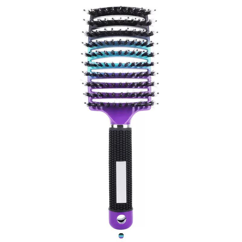 Hair Brush Manufacturer - Customized Curved Vented Detangling Wave Boar Bristle