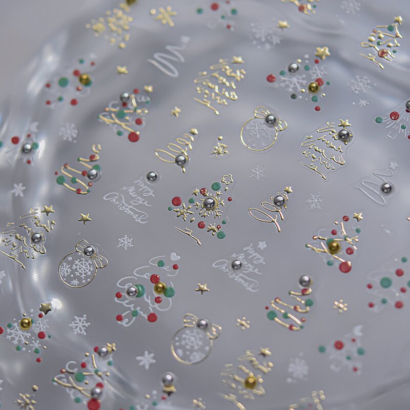 Nail Charms Manufacturer - Self Adhesive Wholesale Decoration Custom Design Christmas