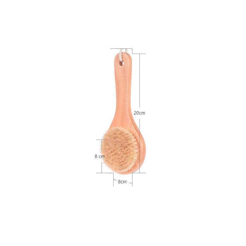 Bath Brush Manufacturer - Natural Boar Bristle Massage Customized Logo Wooden Long Handle