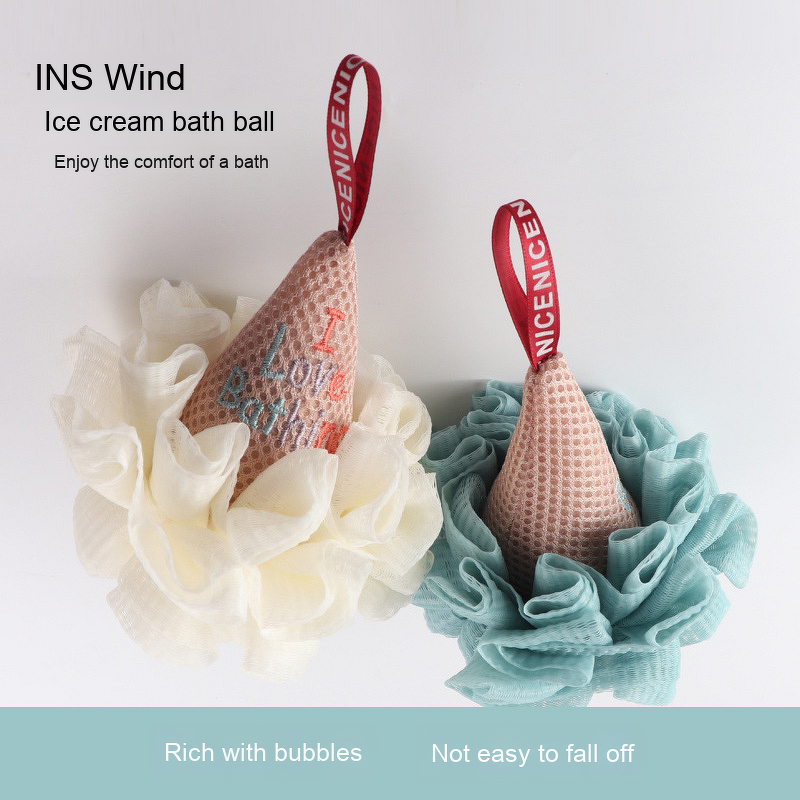 Bath Sponge Manufacturer - Non-Dispersing Dual-Use Cute Ice Cream Towel Art Accessory