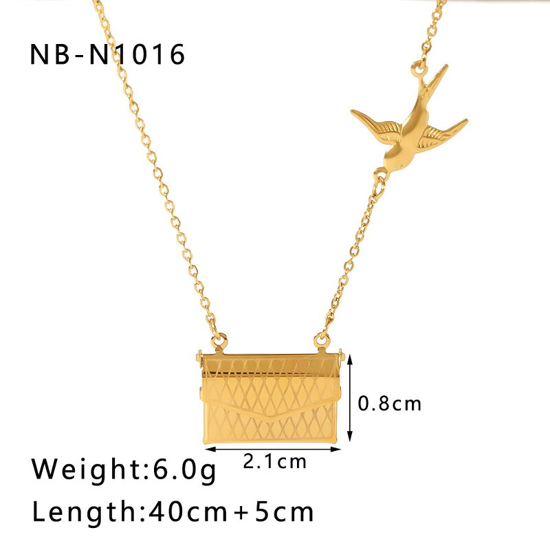 Necklace Manufacturer - Personalized Gold Plated Couple Book Pendant Stainless Steel