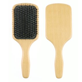 Hair Brush Manufacturer - High Quality Bamboo Boar Bristle Fluffy Shape Massage
