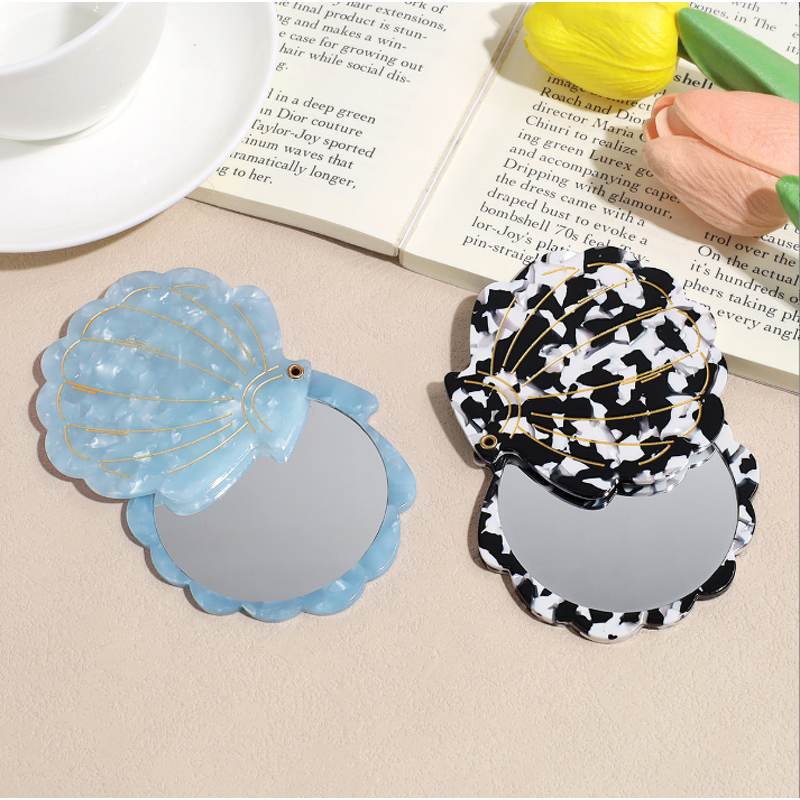 Makeup Mirror Manufacturer - Summer Women's High-grade Acetic Acid Shell Portable