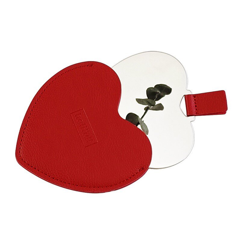 Pocket Mirror Manufacturer - Custom Logo Heart Shape Stainless Steel Cute Gift