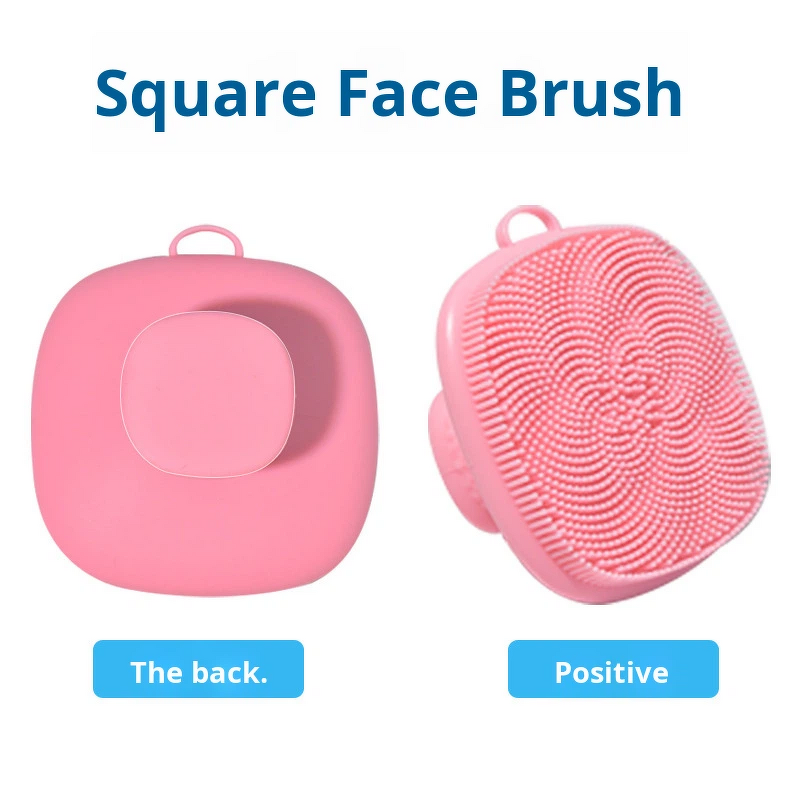 Body Brush Manufacturer - High Quality Simple Oval Silicone Scrubber Gentle Exfoliating