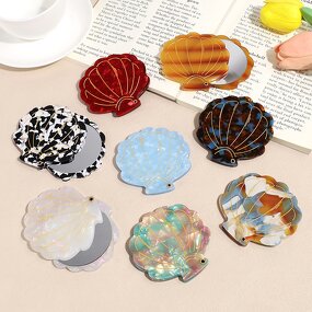 Makeup Mirror Manufacturer - Summer Women's High-grade Acetic Acid Shell Portable