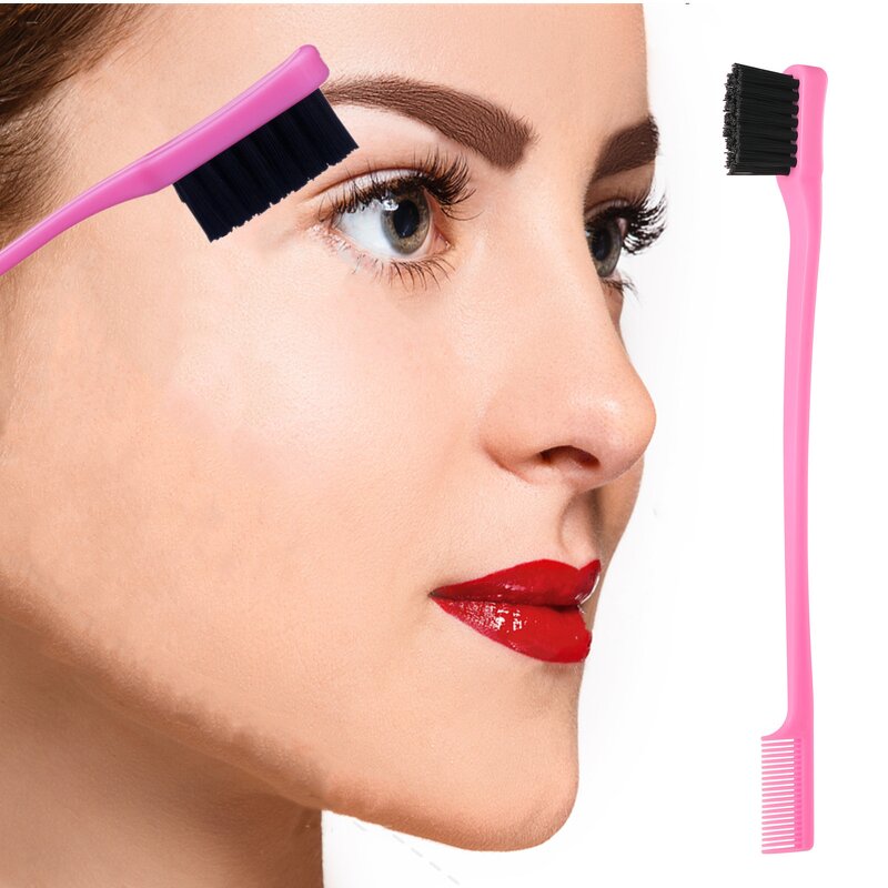 Hair Styling Brush Set Manufacturer - 3pcs Double Sided Tail & Edge Control Brush