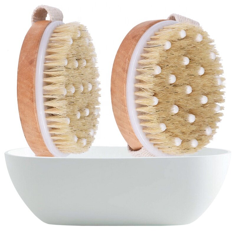 Bath Brushes Manufacturer - Low MOQ Custom Wooden Body Massager with Nodes