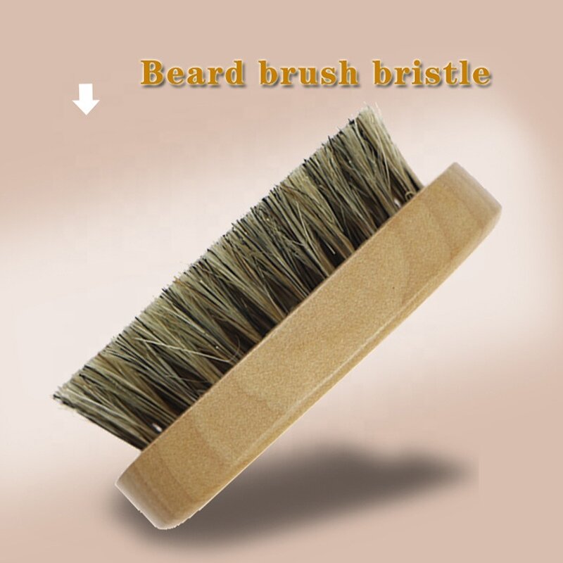 Beard Brush Manufacturer - 1Pcs Boar Bristle with Premium Wooden Care Tool Gift