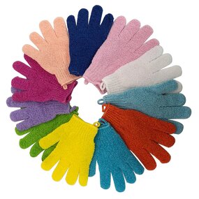 Exfoliating Bath Mitt Manufacturer - Custom Shower Gloves Hot Sale Nylon Body Gloves