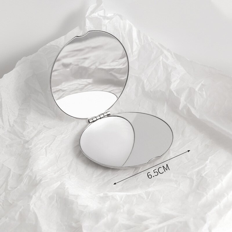 Makeup Mirror Manufacturer - Private Logo Stainless Steel Magnetic Opening Portable