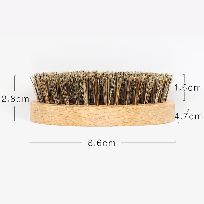 Beard Brush Manufacturer - Professional Boar Bristle Wooden Comb for Men Grooming