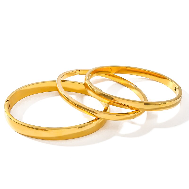 Bracelet Manufacturer - Titanium Steel Minimalist Electroplated Gold Silver Stainless