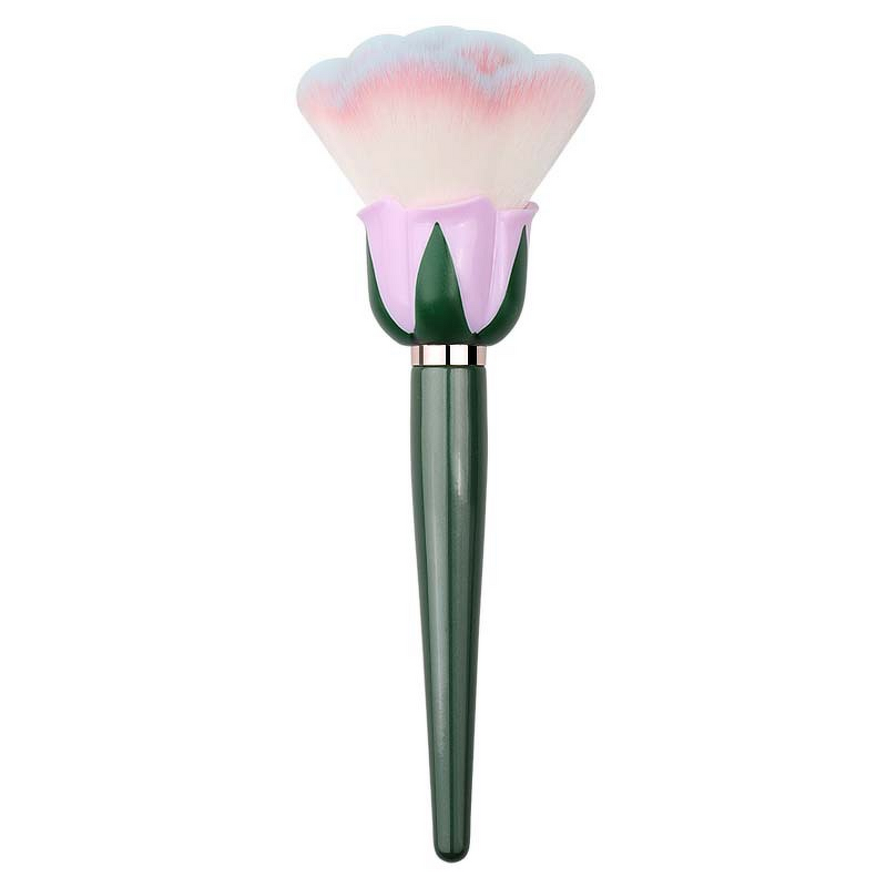 Nail Art Brush Manufacturer - Extra Large Single Wooden Handle Rose Flower Design