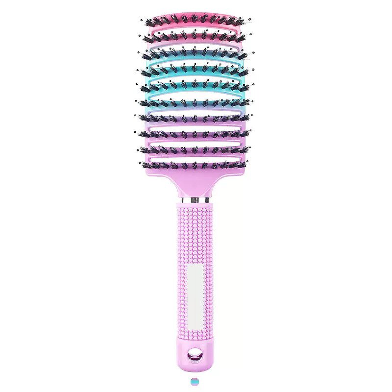 Hair Brush Manufacturer - Customized Curved Vented Detangling Wave Boar Bristle