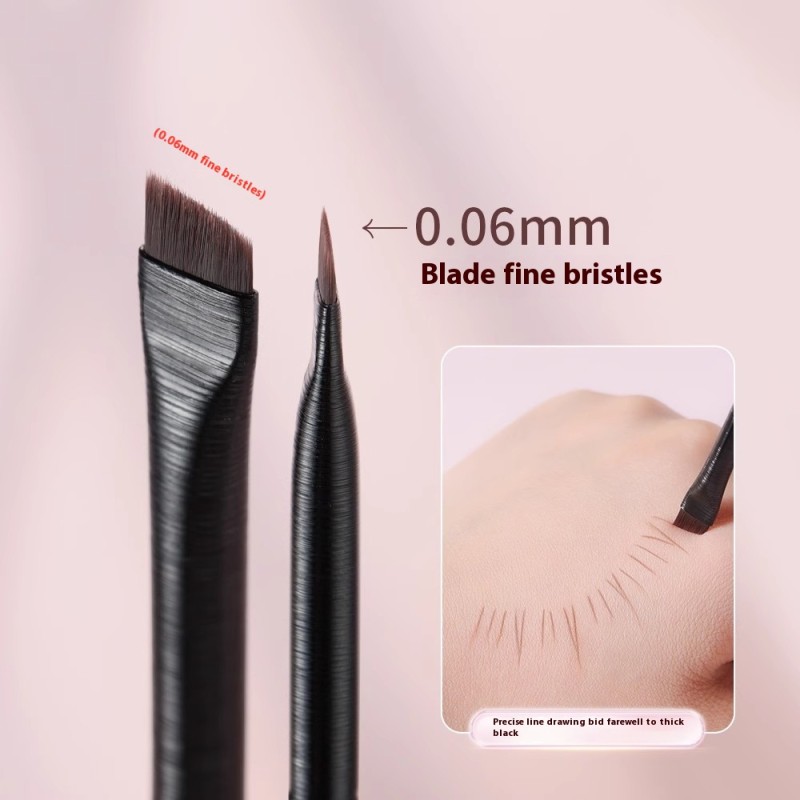 Eyeliner Brush Set Factory - 3pcs Fine Angled Ultra Thin Professional Luxury Cosmetic Pencil Brush