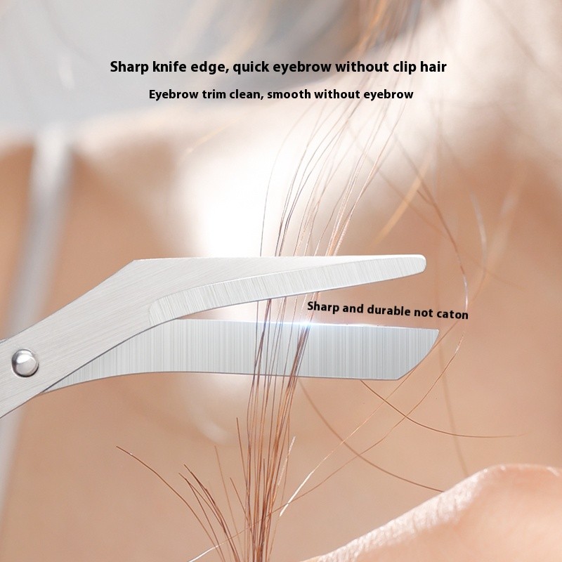 Precision Eyebrow Scissor Factory - Stainless Steel Professional With Comb Beauty Makeup Tool Grooming