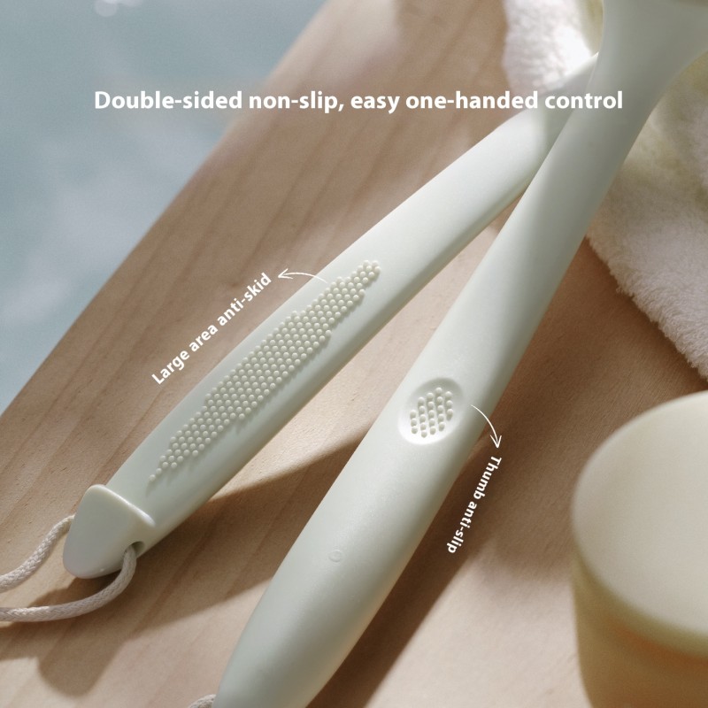 Shower Brush Factory - Manufacturer Wholesale Super Soft Bristles Long Handle Anti-Slip Body Brush