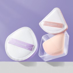 Body Powder Puff Factory - 2Pcs Triangle Soft Air Cushion Latex Free Cosmetic Face Beauty Sponge
