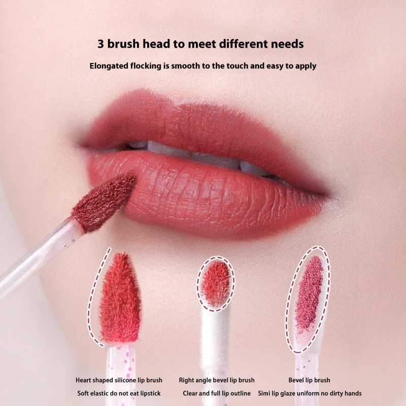 Disposable Lip Brush Factory - 100pcs Pink Blending Blue Crystal Lipstick Gloss Wands Applicator