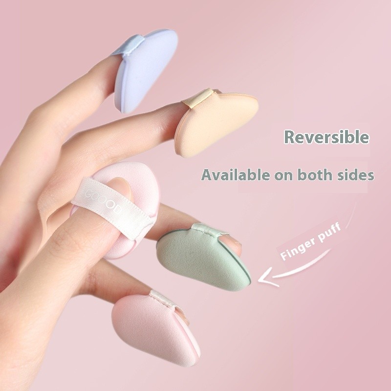 Finger Powder Puff Factory - 4pcs Super Soft Mini Small Makeup Tool Pads Beauty Sponges