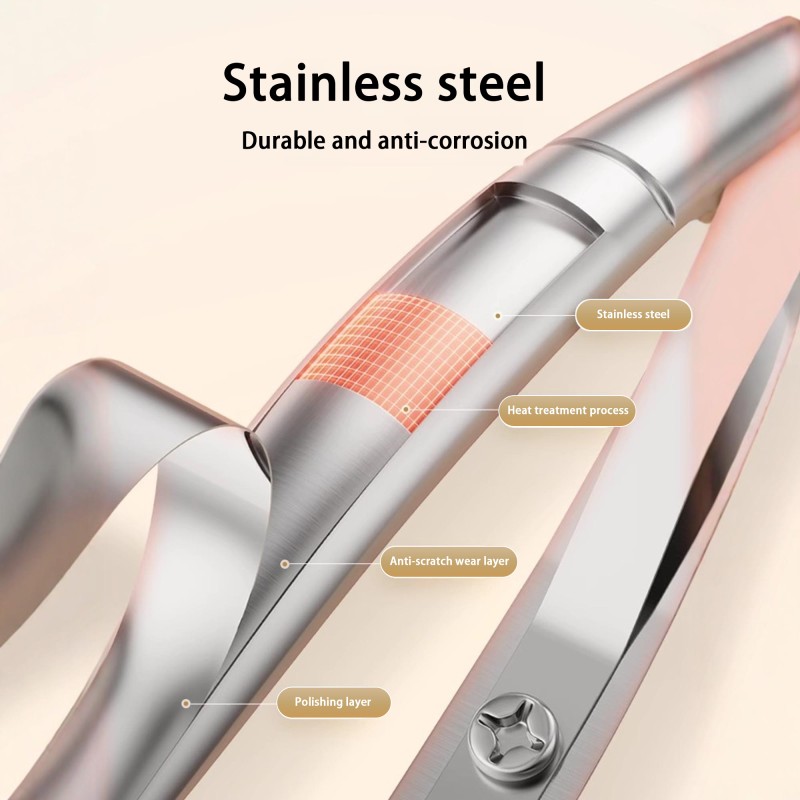 Manicure Tool Set Manufacturer - 6pcs Professional Nail Kit with File Stainless Steel Cuticle Nipper Pusher