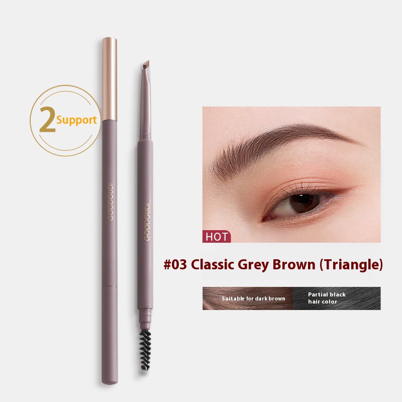 Eyebrow Pencil Set Manufacturer - 2pcs Dark Brown/Grey Brown/Natural Brown/Black Grey Waterproof Set