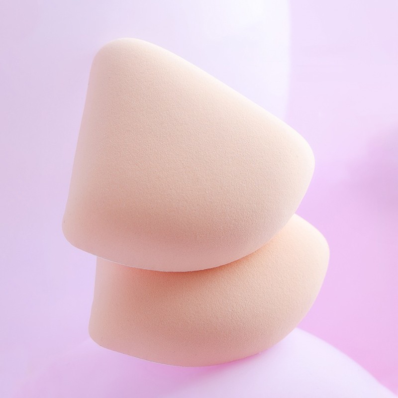 Body Powder Puff Factory - 2Pcs Triangle Soft Air Cushion Latex Free Cosmetic Face Beauty Sponge