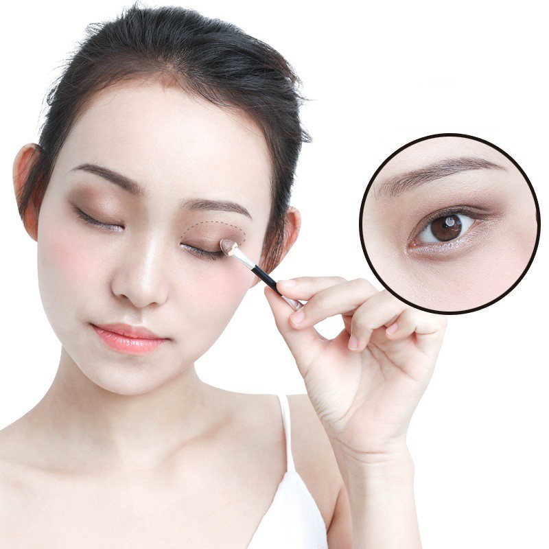 Eyeshadow Brush Manufacturer - 50pcs Disposable Double Head Portable Makeup Dual Sided Applicators